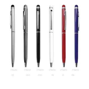 Slim Metal Pens with Stylus 